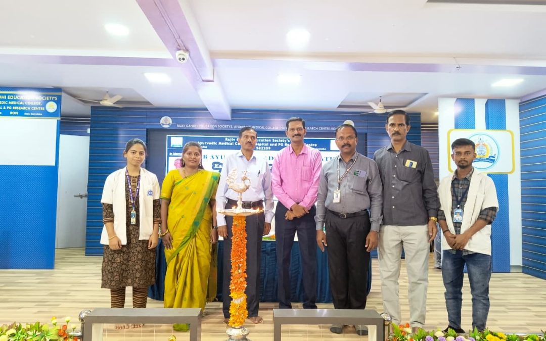 A workshop was organized today in auditorium hall in association with S B AYURVEDA ACADEMY.